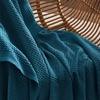 Bedsure 100% Cotton Blanket Queen Size for Bed – Cooling Breathable and Soft for Summer and Fall, Thick Cozy Waffle Weave Blanket Gifts for Women, White, 90×90 Inches(07 Teal)