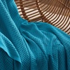 Bedsure 100% Cotton Blanket Queen Size for Bed – Cooling Breathable and Soft for Summer and Fall, Thick Cozy Waffle Weave Blanket Gifts for Women, White, 90×90 Inches(19 Teal Blue)