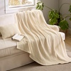 Bedsure 5 Pieces Cotton Comforter Set with Cotton Waffle Throw Blanket – White Queen Comforter, Pillow Shams, Taupe Cooling Blanket of Rayon Derived from Bamboo for Hot Sleepers, Throw Pillow(02 – Grayish Olive Green – Cotton)