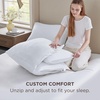 Bedsure Adjustable Layer Bed Pillows for Sleeping – Luxury, Fluffy King Pillows Set of 2, Assemblable Firmness & Height with 100% Cotton Cover, Machine Washable for Back, Stomach or Side Sleepers(Cotton)
