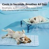 Bedsure ArcticMax™ Cooling Mat for Large Dogs,Q-Max>0.5 Chill Fiber,41In | Thin Summer Cool-to-touch Fabric to Rapid Cooling,Breathable Cold Crate Pad for Pet Indoor,Washable No Gel as Topper,Blue(Baby Blue)