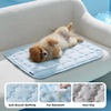 Bedsure ArcticMax™ Cooling Mat for Large Dogs,Q-Max>0.5 Chill Fiber,41In | Thin Summer Cool-to-touch Fabric to Rapid Cooling,Breathable Cold Crate Pad for Pet Indoor,Washable No Gel as Topper,Blue(Baby Blue)