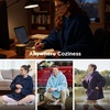 Bedsure Blanket Hoodie, Wearable Blanket Hoodie as Mothers Day Birthday Gifts for Women Men Mom Dad, Warm Cozy Soft Sweatshirt Hooded Blankets With Sleeves for Adult Women Men, Charcoal(Navy)
