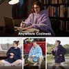 Bedsure Blanket Hoodie, Wearable Blanket Hoodie as Mothers Day Birthday Gifts for Women Men Mom Dad, Warm Cozy Soft Sweatshirt Hooded Blankets With Sleeves for Adult Women Men, Charcoal(Lavender)