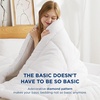 Bedsure Comforter Duvet Insert – Quilted Comforters Queen Size, All Season Duvet, GentleSoft Down Alternative Bedding Blanket, with 8 Tabs, Gifts for Women/Men, White, Queen 88 x 88 Inches(Ivory)