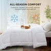 Bedsure Comforter Duvet Insert – Quilted Comforters Queen Size, All Season Duvet, GentleSoft Down Alternative Bedding Blanket, with 8 Tabs, Gifts for Women/Men, White, Queen 88 x 88 Inches(White)