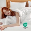 Bedsure Comforter Duvet Insert – Quilted Comforters Queen Size, All Season Duvet, GentleSoft Down Alternative Bedding Blanket, with 8 Tabs, Gifts for Women/Men, White, Queen 88 x 88 Inches(Basket Wave White)