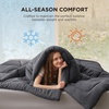 Bedsure Comforter Duvet Insert – Quilted Comforters Queen Size, All Season Duvet, GentleSoft Down Alternative Bedding Blanket, with 8 Tabs, Gifts for Women/Men, White, Queen 88 x 88 Inches(Grey)