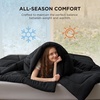 Bedsure Comforter Duvet Insert – Quilted Comforters Queen Size, All Season Duvet, GentleSoft Down Alternative Bedding Blanket, with 8 Tabs, Gifts for Women/Men, White, Queen 88 x 88 Inches(Black)