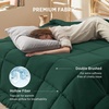 Bedsure Comforter Duvet Insert – Quilted Comforters Queen Size, All Season Duvet, GentleSoft Down Alternative Bedding Blanket, with 8 Tabs, Gifts for Women/Men, White, Queen 88 x 88 Inches(Green)
