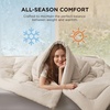 Bedsure Comforter Duvet Insert – Quilted Comforters Queen Size, All Season Duvet, GentleSoft Down Alternative Bedding Blanket, with 8 Tabs, Gifts for Women/Men, White, Queen 88 x 88 Inches(Linen)