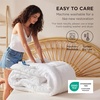 Bedsure Comforter Duvet Insert – Quilted Comforters Queen Size, All Season Duvet, GentleSoft Down Alternative Bedding Blanket, with 8 Tabs, Gifts for Women/Men, White, Queen 88 x 88 Inches(White)