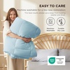Bedsure Comforter Duvet Insert – Quilted Comforters Queen Size, All Season Duvet, GentleSoft Down Alternative Bedding Blanket, with 8 Tabs, Gifts for Women/Men, White, Queen 88 x 88 Inches(Aqua)