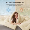 Bedsure Comforter Duvet Insert – Quilted Comforters Queen Size, All Season Duvet, GentleSoft Down Alternative Bedding Blanket, with 8 Tabs, Gifts for Women/Men, White, Queen 88 x 88 Inches(Cream)