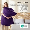 Bedsure Comforter Duvet Insert – Quilted Comforters Queen Size, All Season Duvet, GentleSoft Down Alternative Bedding Blanket, with 8 Tabs, Gifts for Women/Men, White, Queen 88 x 88 Inches(Purple)