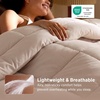 Bedsure Comforter Duvet Insert – Quilted Comforters Queen Size, All Season Duvet, GentleSoft Down Alternative Bedding Blanket, with 8 Tabs, Gifts for Women/Men, White, Queen 88 x 88 Inches(Beige)