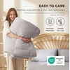 Bedsure Comforter Duvet Insert – Quilted Comforters Queen Size, All Season Duvet, GentleSoft Down Alternative Bedding Blanket, with 8 Tabs, Gifts for Women/Men, White, Queen 88 x 88 Inches(Light Grey)