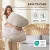 Bedsure Comforter Duvet Insert – Quilted Comforters Queen Size, All Season Duvet, GentleSoft Down Alternative Bedding Blanket, with 8 Tabs, Gifts for Women/Men, White, Queen 88 x 88 Inches(Linen)