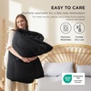 Bedsure Comforter Duvet Insert – Quilted Comforters Queen Size, All Season Duvet, GentleSoft Down Alternative Bedding Blanket, with 8 Tabs, Gifts for Women/Men, White, Queen 88 x 88 Inches(Black)