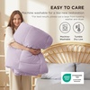 Bedsure Comforter Duvet Insert – Quilted Comforters Queen Size, All Season Duvet, GentleSoft Down Alternative Bedding Blanket, with 8 Tabs, Gifts for Women/Men, White, Queen 88 x 88 Inches(Light Purple)
