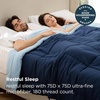 Bedsure Comforters Queen Size Duvet Insert, Quilted Down Alternative Comforter, Ultra Soft Lightweight Comforter Blanket for Bed, with 8 Tabs, Machine Washable, 88×88 in, White(Navy Blue/Blue)