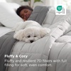 Bedsure Comforters Queen Size Duvet Insert, Quilted Down Alternative Comforter, Ultra Soft Lightweight Comforter Blanket for Bed, with 8 Tabs, Machine Washable, 88×88 in, White(Light Grey/Grey)