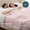 Bedsure Comforters Queen Size Duvet Insert, Quilted Down Alternative Comforter, Ultra Soft Lightweight Comforter Blanket for Bed, with 8 Tabs, Machine Washable, 88×88 in, White(Pink/Grey)