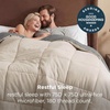 Bedsure Comforters Queen Size Duvet Insert, Quilted Down Alternative Comforter, Ultra Soft Lightweight Comforter Blanket for Bed, with 8 Tabs, Machine Washable, 88×88 in, White(Beige/Grey)