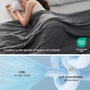 Bedsure Cooling Blankets for Hot Sleepers – Cooling Comforter, Lightweight Cold Summer Blanket for Night Sweats, Ice Breathable Comforter for Couch, Grey, 50×60 Inches(Dark Grey)