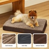 Bedsure Cooling Dog Bed for Crate, Large Breathable Pet Summer Bed, 35 Inch | Orthopedic Egg Crate Foam, Cold Summer Pad Mat, Non-Slip Bottom, Comfy Removable Washable Cover, For Pets Up to 40 lbs(Brown)