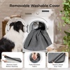 Bedsure Cooling Dog Bed for Crate, Large Breathable Pet Summer Bed, 35 Inch | Orthopedic Egg Crate Foam, Cold Summer Pad Mat, Non-Slip Bottom, Comfy Removable Washable Cover, For Pets Up to 40 lbs(Dark Grey)