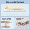 Bedsure Cooling Dog Bed for Crate, Large Breathable Pet Summer Bed, 35 Inch | Orthopedic Egg Crate Foam, Cold Summer Pad Mat, Non-Slip Bottom, Comfy Removable Washable Cover, For Pets Up to 40 lbs(Cooling Blue)