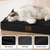 Bedsure Cooling Dog Bed for Crate, Large Breathable Pet Summer Bed, 35 Inch | Orthopedic Egg Crate Foam, Cold Summer Pad Mat, Non-Slip Bottom, Comfy Removable Washable Cover, For Pets Up to 40 lbs(Black)