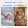 Bedsure Cooling Sheets Queen Size, Silver Infused Bed Sheets, Q-Max>0.46 | Instant Cooling for Hot Sleepers, Luxury Soft, Silky Smooth, Breathable, Deep Pocket Up to 16″, 4 Pieces with Pillowcases(Light Grey)