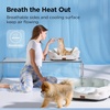 Bedsure Cooling Small Dog Bed, Round Washable, 25 Inch Arctic Cooling Blue | Q-Max>0.4 Cat Beds for Indoor Cats, Comfort Cooling Summer Pet Bed,Anti-Slip Bottom,for Puppies and Kittens(Arctic Cooling Blue)