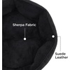 Bedsure Cooling Small Dog Bed, Round Washable, 25 Inch Arctic Cooling Blue | Q-Max>0.4 Cat Beds for Indoor Cats, Comfort Cooling Summer Pet Bed,Anti-Slip Bottom,for Puppies and Kittens(Black)