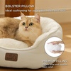 Bedsure Cooling Small Dog Bed, Round Washable, 25 Inch Arctic Cooling Blue | Q-Max>0.4 Cat Beds for Indoor Cats, Comfort Cooling Summer Pet Bed,Anti-Slip Bottom,for Puppies and Kittens(Ivory)