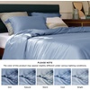 Bedsure Dark Grey King Duvet Cover Set, Cooling Lyocell Cotton Blend | Silky Cooling Lyocell Cotton, Breathable, Hot Sleepers, Moisture Wicking, 8 Ties, Zipper Closure, 104″x90″ Comforter Cover(10 – Slate Blue (No Comforter))