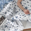 Bedsure Floral Quilts Queen Size, Reversible Botanical Floral Comforter | Bedding, Bedspread, Coverlet, Lightweight, All-Season Comfort, Green & White Plaid Parttern, Machine Washable, 90″x96″, 3 Pcs(01 – Daisy)