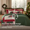 Bedsure Floral Quilts Queen Size, Reversible Botanical Floral Comforter | Bedding, Bedspread, Coverlet, Lightweight, All-Season Comfort, Green & White Plaid Parttern, Machine Washable, 90″x96″, 3 Pcs(18 – Christmas Tree)