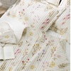 Bedsure Floral Quilts Queen Size, Reversible Botanical Floral Comforter | Bedding, Bedspread, Coverlet, Lightweight, All-Season Comfort, Green & White Plaid Parttern, Machine Washable, 90″x96″, 3 Pcs(07- Oat Milk)