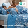 Bedsure Floral Quilts Queen Size, Reversible Botanical Floral Comforter | Bedding, Bedspread, Coverlet, Lightweight, All-Season Comfort, Green & White Plaid Parttern, Machine Washable, 90″x96″, 3 Pcs(05 – Summer Botanical)