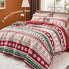 Bedsure Floral Quilts Queen Size, Reversible Botanical Floral Comforter | Bedding, Bedspread, Coverlet, Lightweight, All-Season Comfort, Green & White Plaid Parttern, Machine Washable, 90″x96″, 3 Pcs(16 -Gingerbread Man)