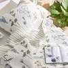 Bedsure Floral Quilts Queen Size, Reversible Botanical Floral Comforter | Bedding, Bedspread, Coverlet, Lightweight, All-Season Comfort, Green & White Plaid Parttern, Machine Washable, 90″x96″, 3 Pcs(03 – Coconut White)