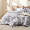 Bedsure Full Size Comforter Set – 7 Pieces Floral Sage Green Soft Bedding Sets, Full Bed in a Bag with Botanical Flowers Comforter, Sheets, Pillowcases & Shams(13 – Grey)