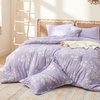 Bedsure Full Size Comforter Set – 7 Pieces Floral Sage Green Soft Bedding Sets, Full Bed in a Bag with Botanical Flowers Comforter, Sheets, Pillowcases & Shams(07 – Lavender)