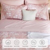 Bedsure Full Size Comforter Set – 7 Pieces Floral Sage Green Soft Bedding Sets, Full Bed in a Bag with Botanical Flowers Comforter, Sheets, Pillowcases & Shams(03 – Pink)