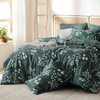 Bedsure Full Size Comforter Set – 7 Pieces Floral Sage Green Soft Bedding Sets, Full Bed in a Bag with Botanical Flowers Comforter, Sheets, Pillowcases & Shams(10 – Forest Green)