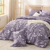 Bedsure Full Size Comforter Set – 7 Pieces Floral Sage Green Soft Bedding Sets, Full Bed in a Bag with Botanical Flowers Comforter, Sheets, Pillowcases & Shams(09 – Grayish Purple)