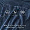 Bedsure GentleSoft Fleece Bed Blankets Queen Size Grey – Soft Warm Outdoor Picnic Fall Blanket for Camping Travel Lightweight Cozy Anti-Static, Room Home Decor Gifts for Husband and Men, 90×90 inches(Blue)